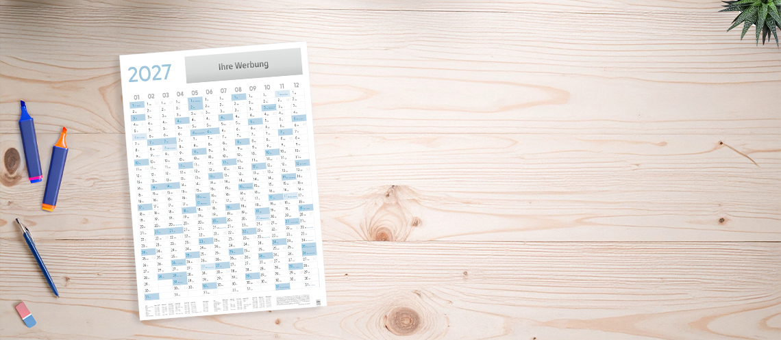 Kalender 2027 - Kalender 2025 - First slide